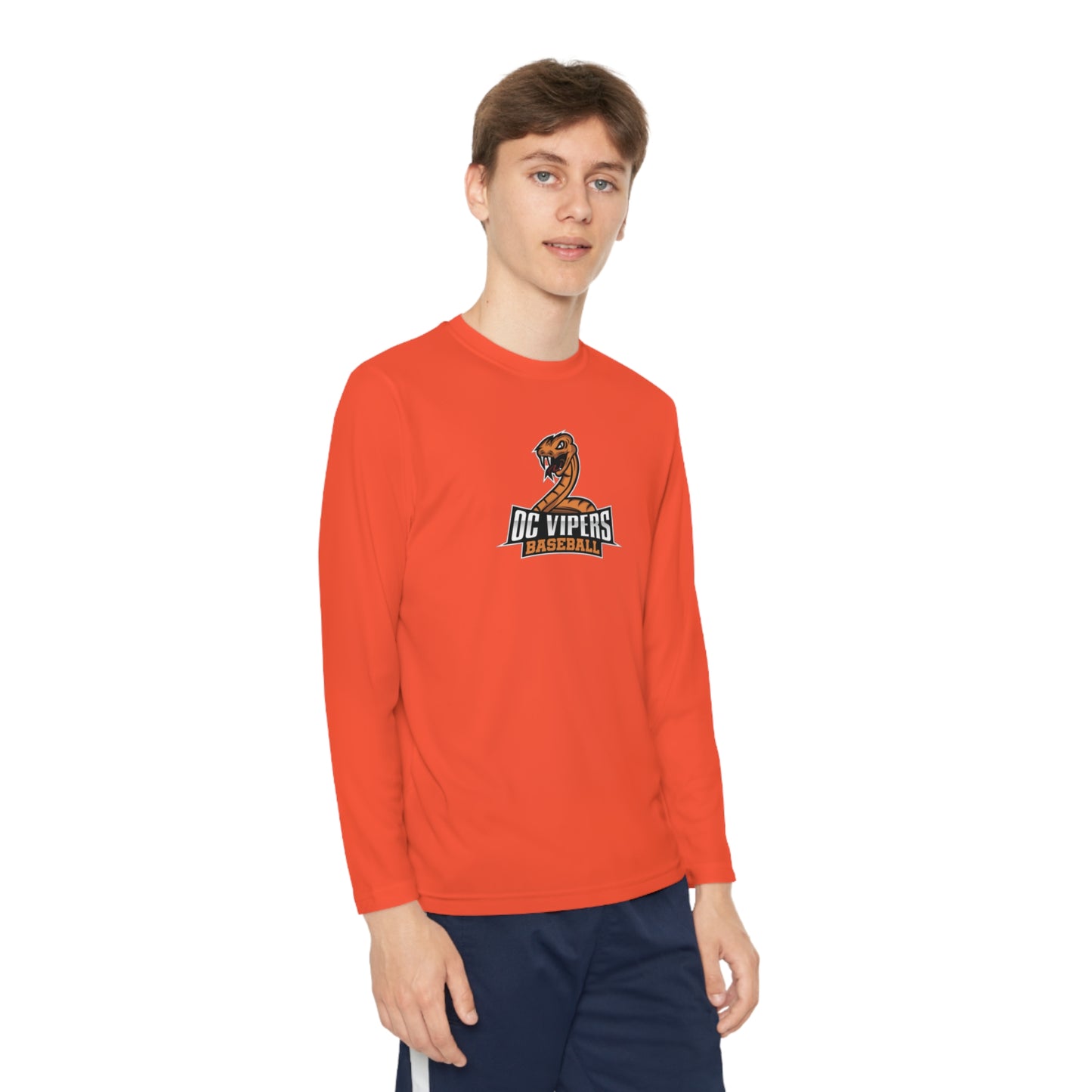 Vipers Logo Youth Long Sleeve Competitor Tee