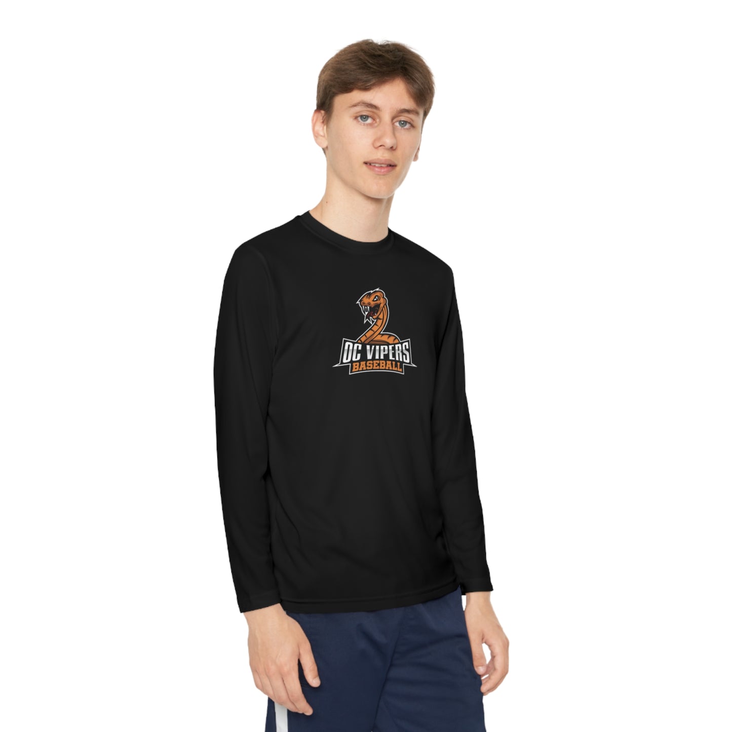 Vipers Logo Youth Long Sleeve Competitor Tee