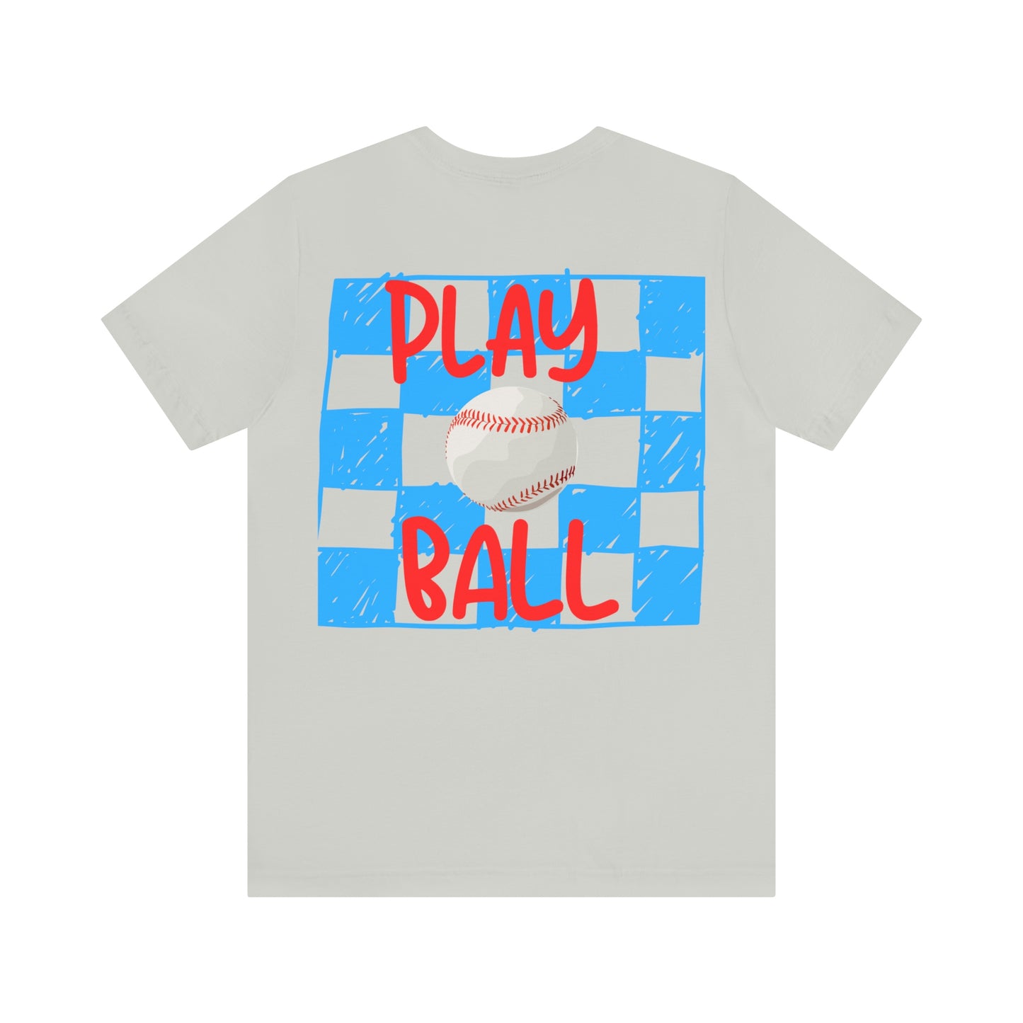 Checkered Play Ball Unisex Jersey Short Sleeve Tee