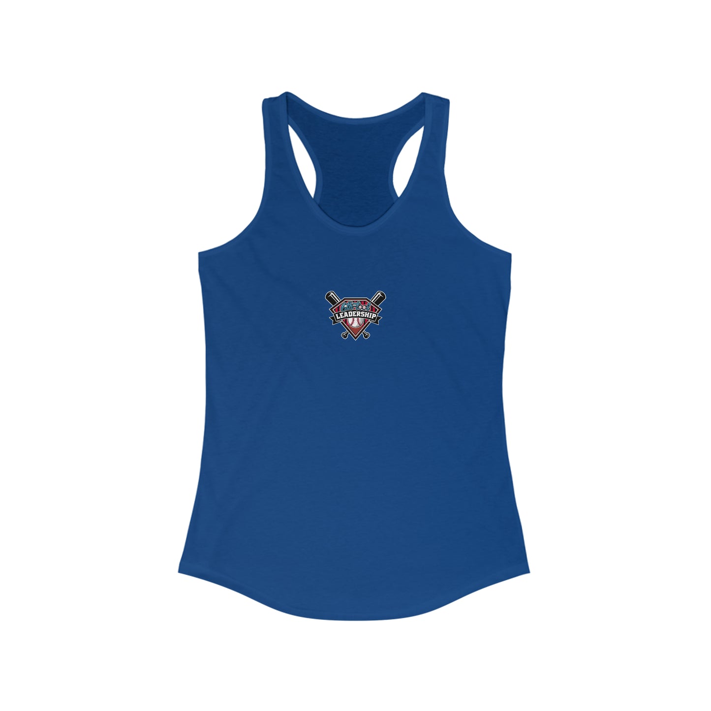 Inside Fastball Front Patch Women's Ideal Racerback Tank