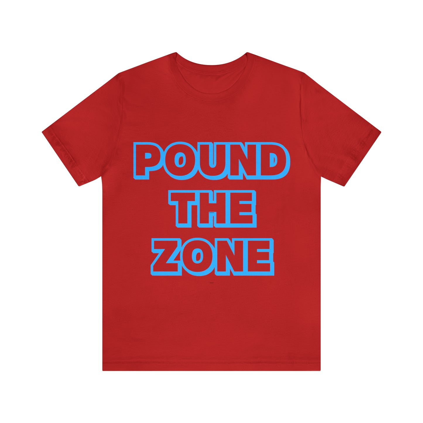 Pound The Zone Blue Unisex Jersey Short Sleeve Tee