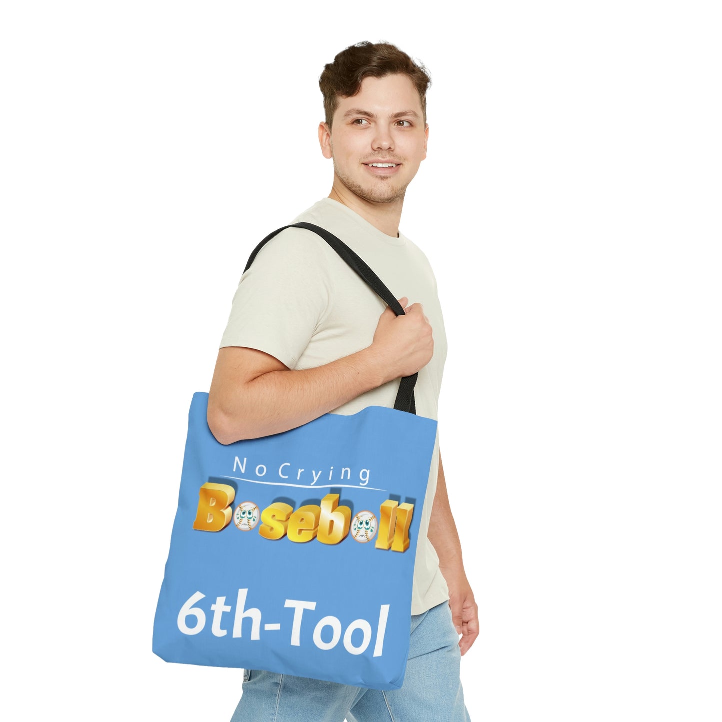 No Crying AOP Tote Bag