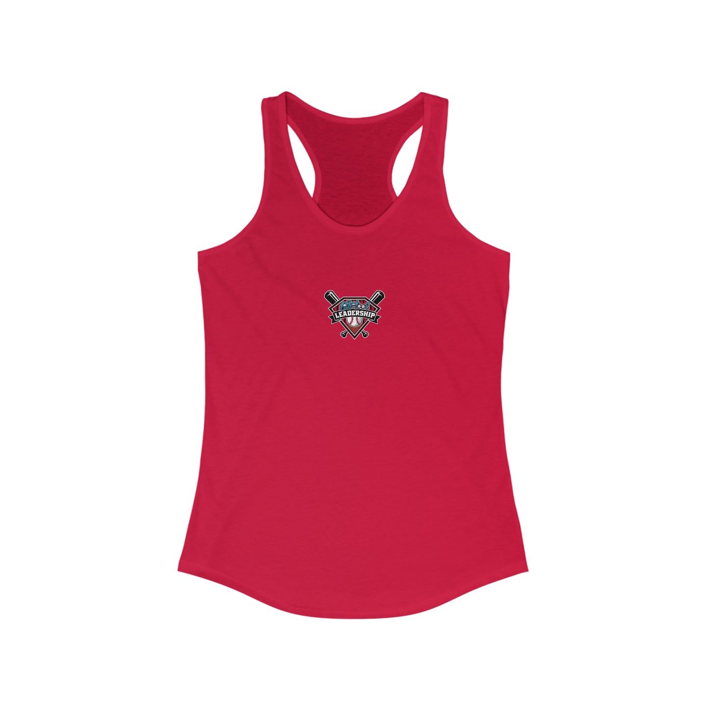 Inside Fastball Front Patch Women's Ideal Racerback Tank