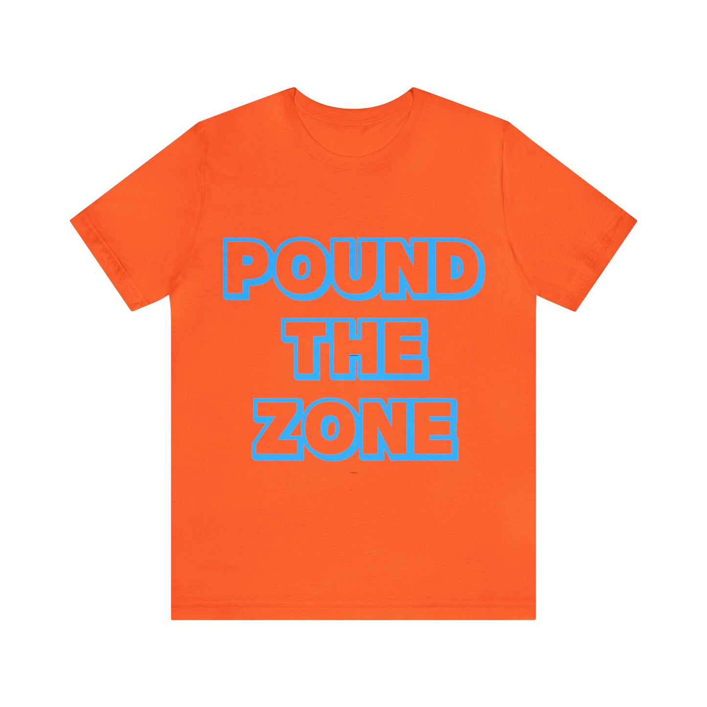 Pound The Zone Blue Unisex Jersey Short Sleeve Tee
