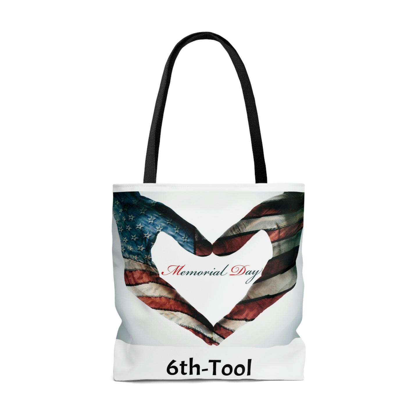 Heart Hands Memorial Day AOP Tote Bag