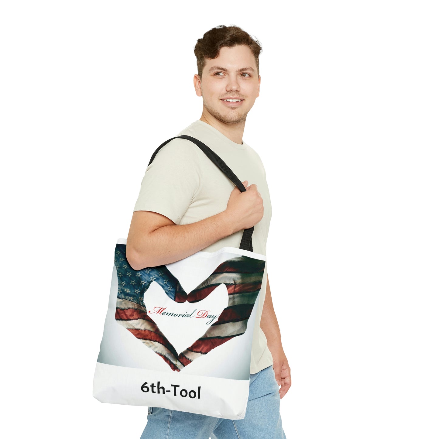 Heart Hands Memorial Day AOP Tote Bag