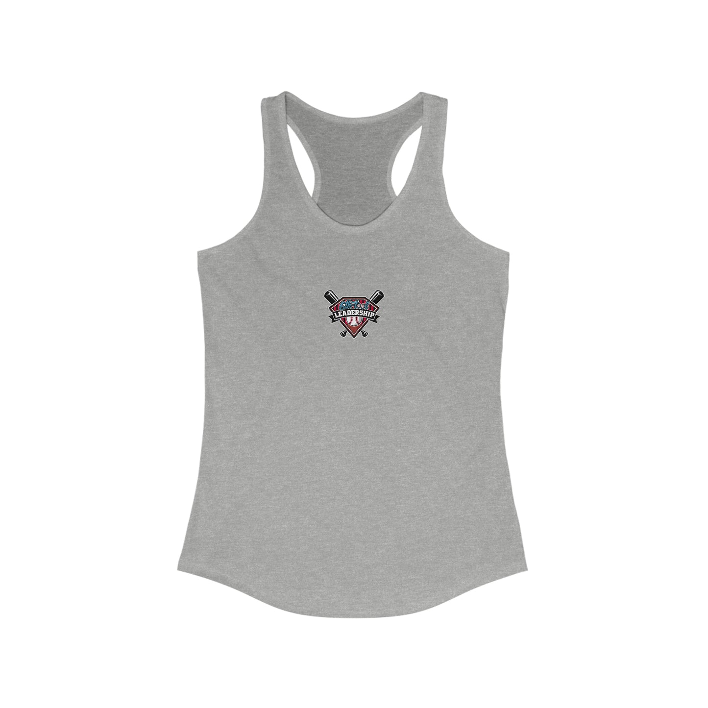 Inside Fastball Front Patch Women's Ideal Racerback Tank
