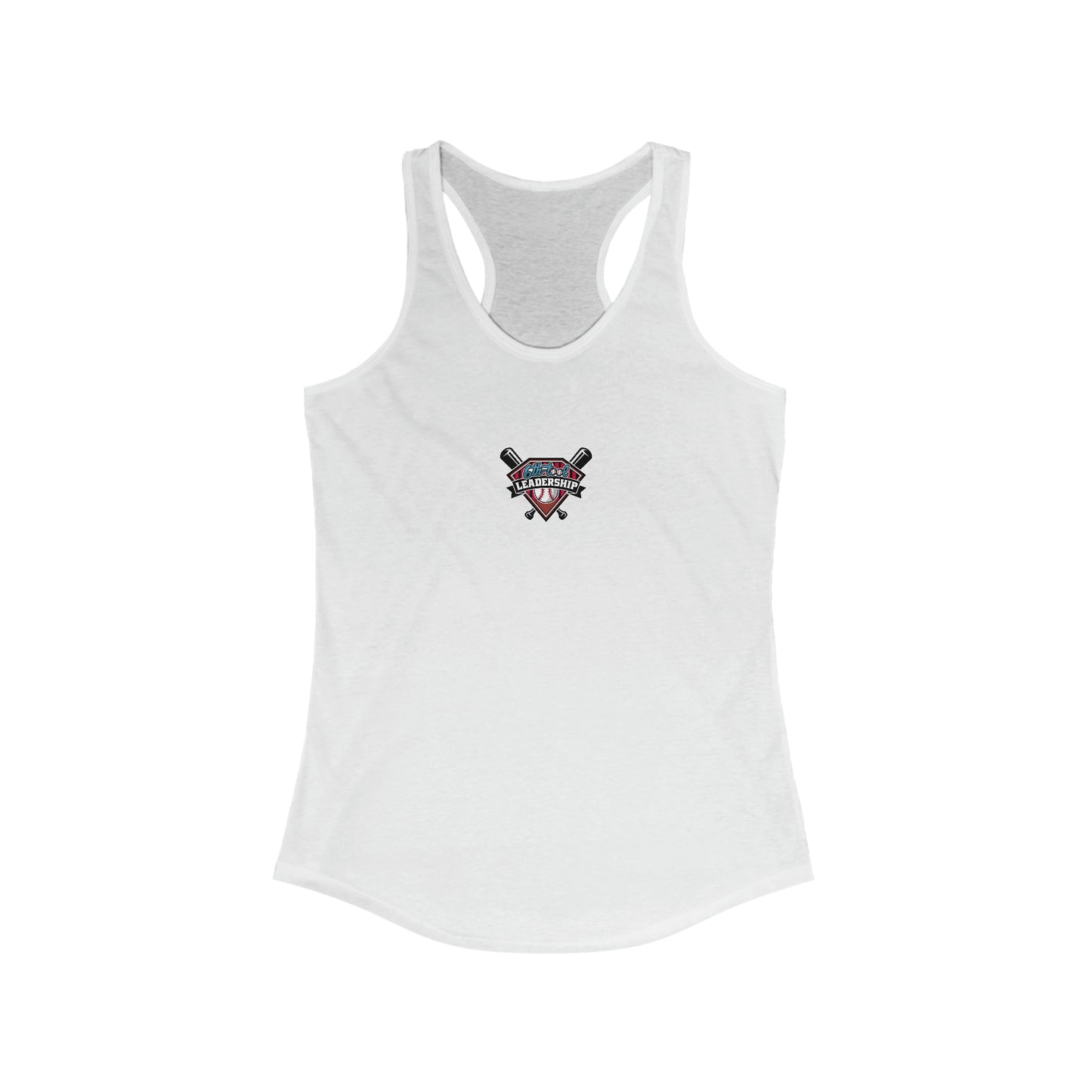 Inside Fastball Front Patch Women's Ideal Racerback Tank