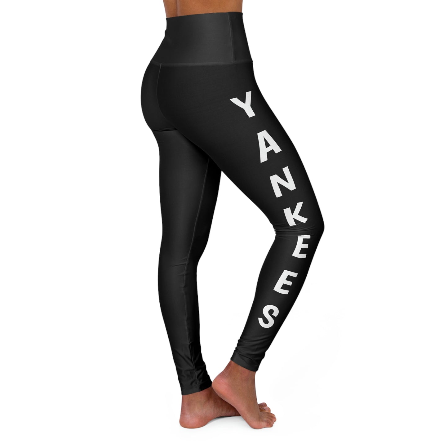 Yankees B&W High Waisted Yoga Leggings
