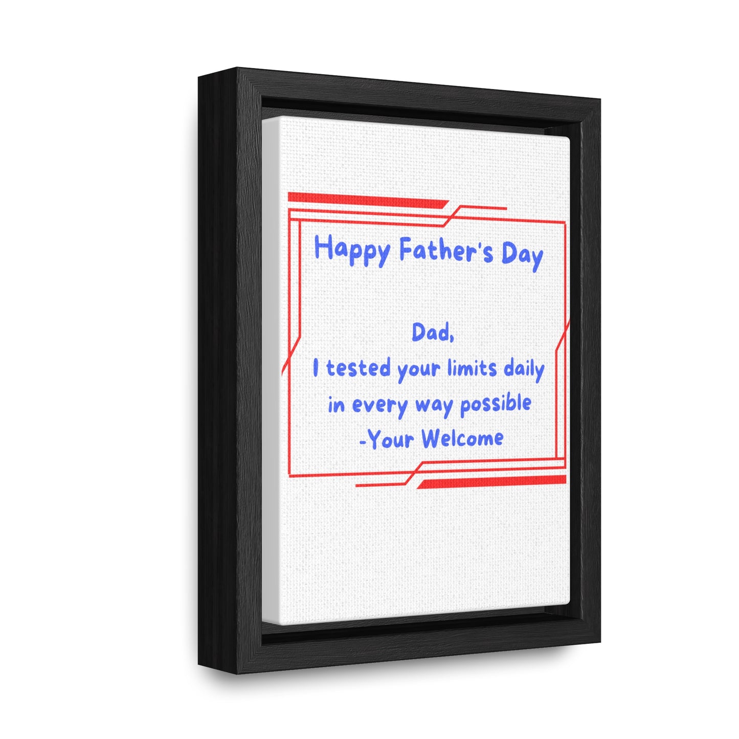 Limits Tested Gallery Canvas Wraps, Vertical Frame