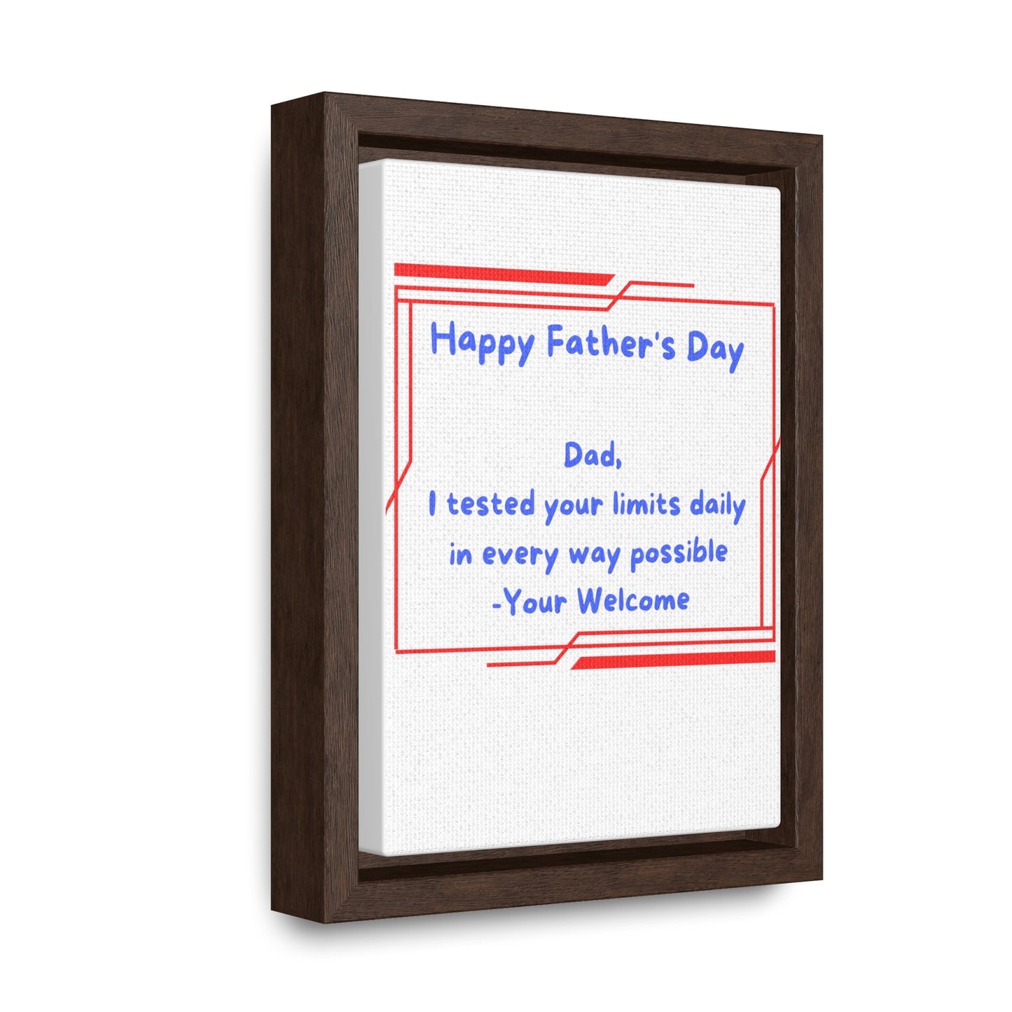 Limits Tested Gallery Canvas Wraps, Vertical Frame