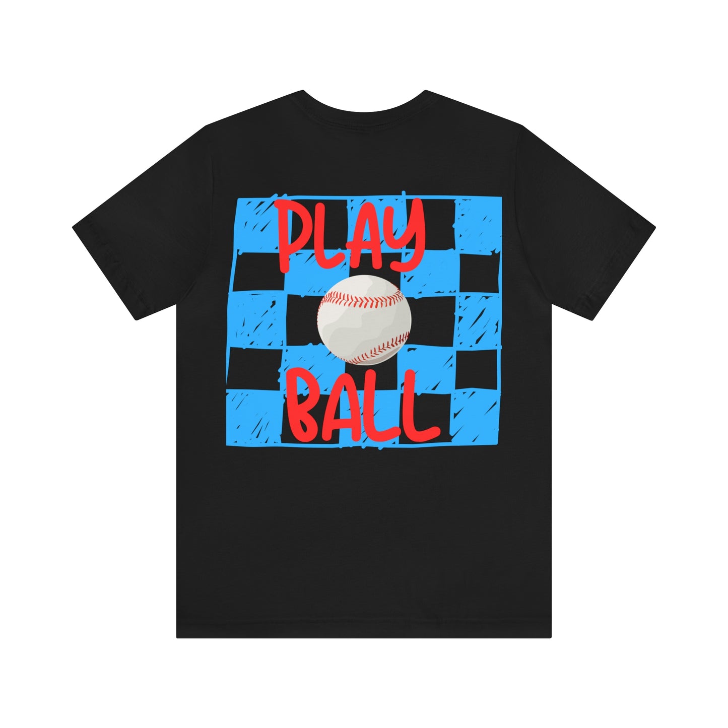 Checkered Play Ball Unisex Jersey Short Sleeve Tee