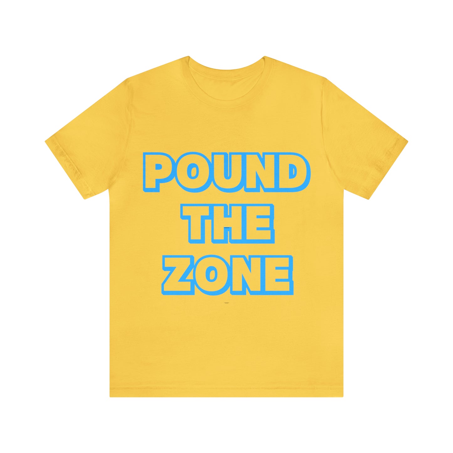 Pound The Zone Blue Unisex Jersey Short Sleeve Tee