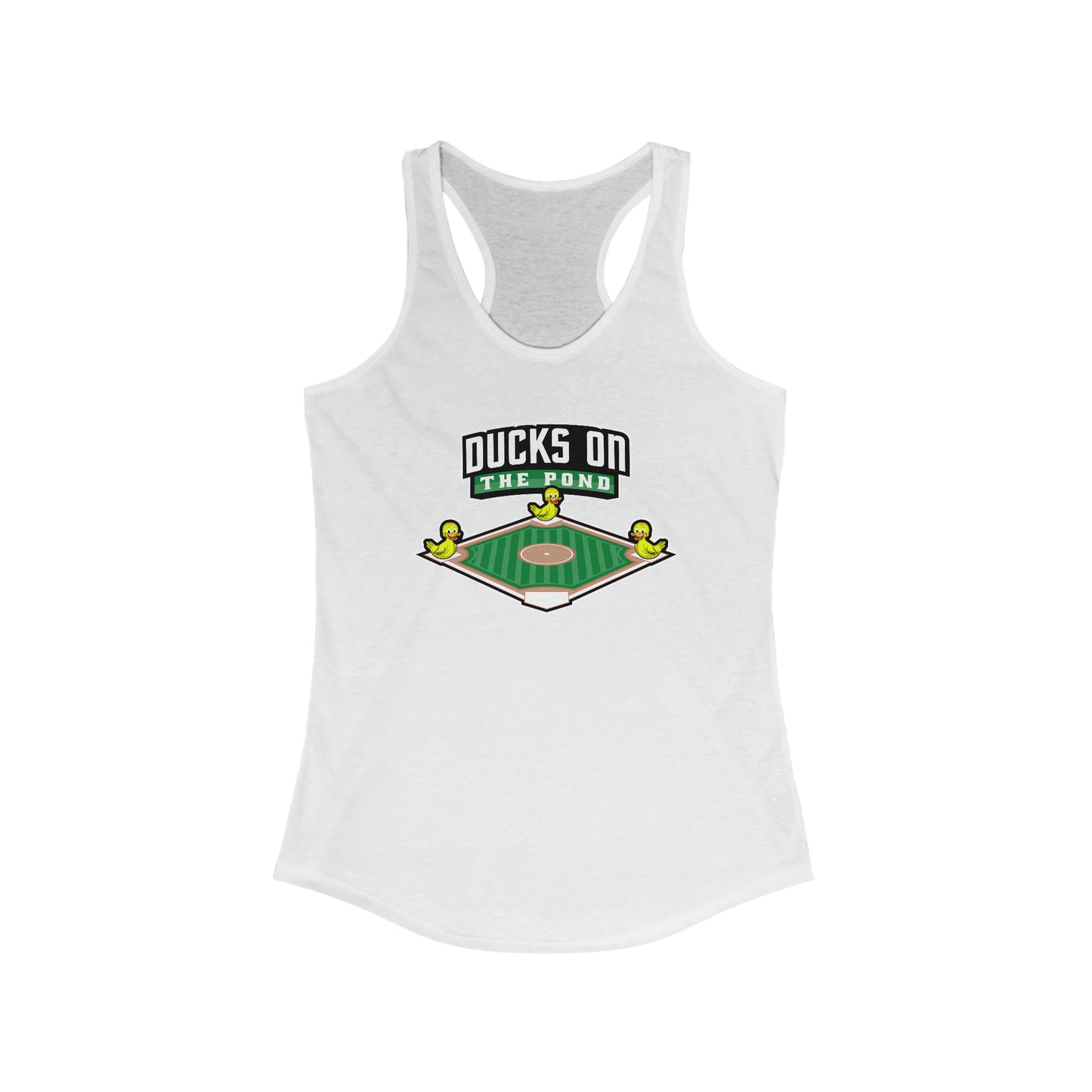 Ducks On The Pond Women's Ideal Racerback Tank