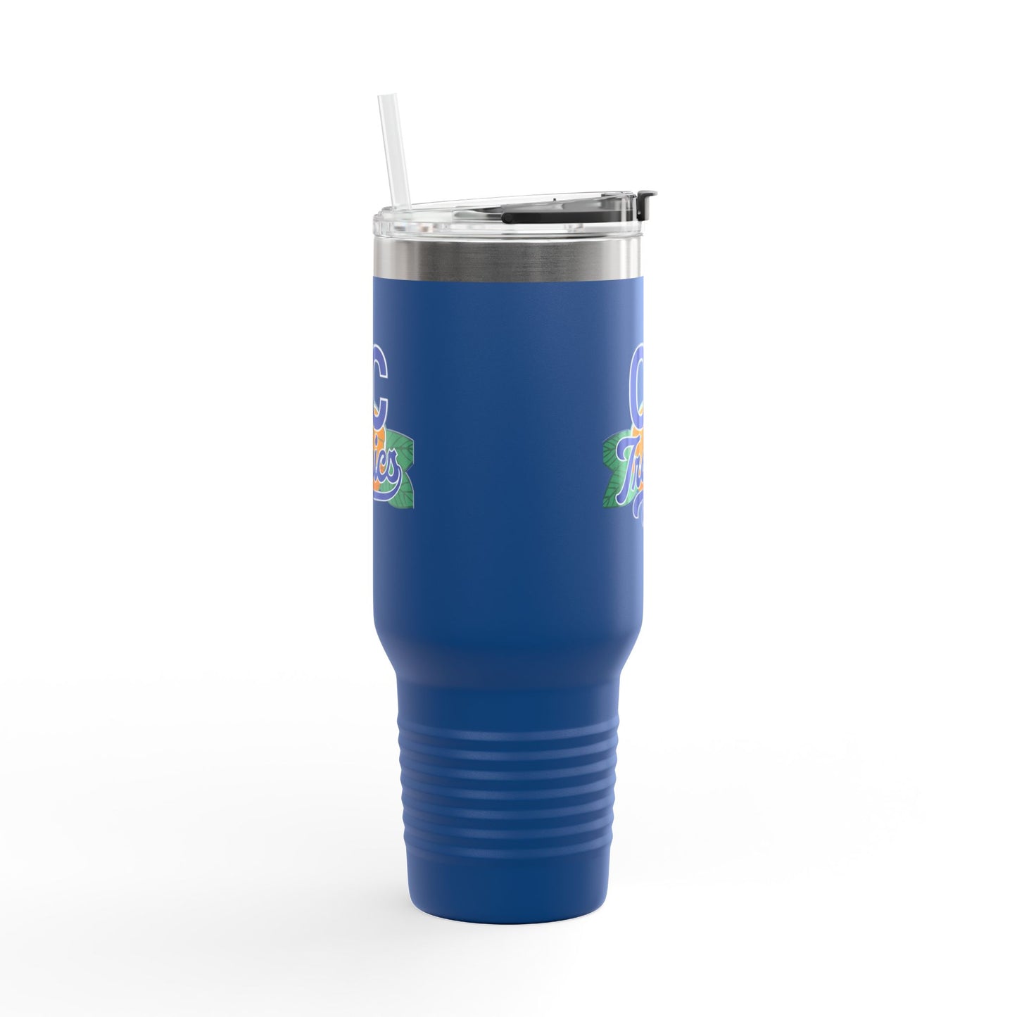 OC Tropics 40oz Insulated Travel Mug — Large Stainless Tumbler with Handle